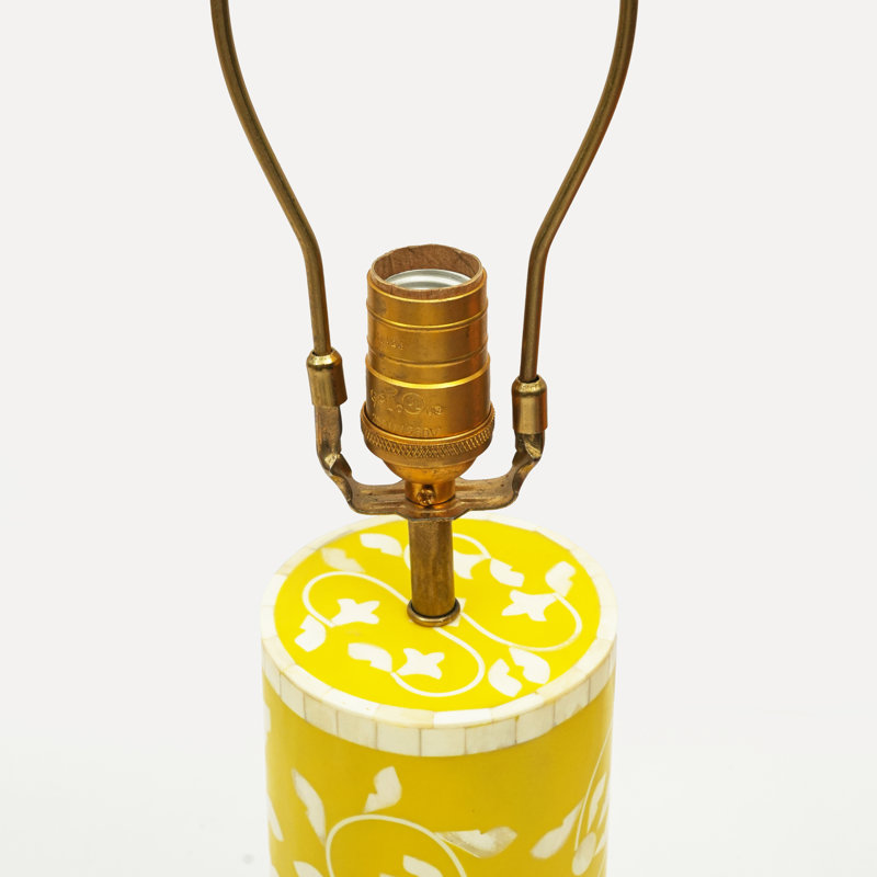  Lampe de table Floral Vines - Jaune, Jaune