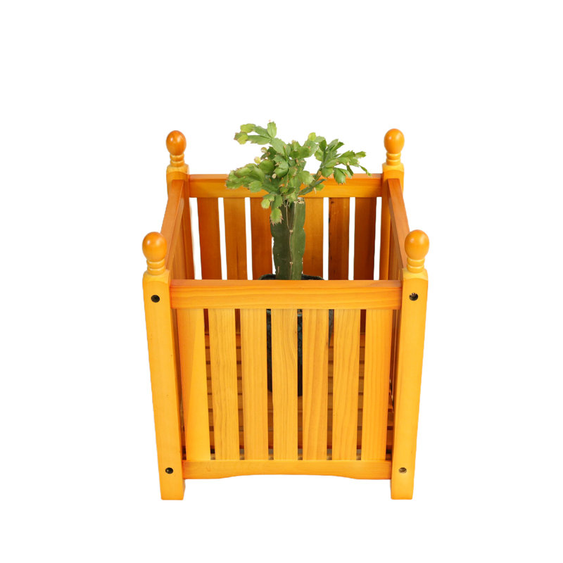 Square Planter For Outdoor Decor, Perfect Garden And Deck, Holds Potted All Herb Vegetable Arrangements Of , Ideal Patio Garden, Suitable Greenery Types