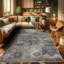 Machine Printed 177cm X 122cm Area Rug