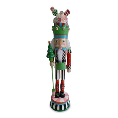 Confetti Christmas Wood Nutcracker