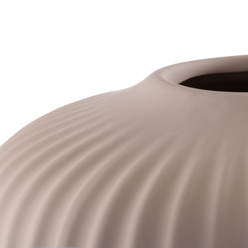 Handmade Ceramic Table Vase, Gray/Navy/Light Blue