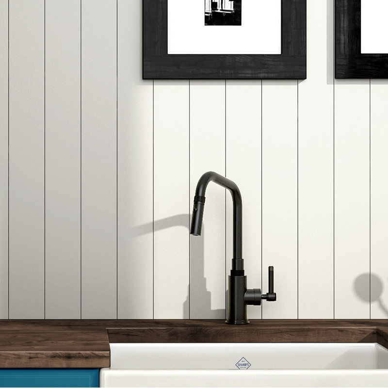 Campo™ Pull-Down Single Handle Kitchen Faucet, Matte Black, Wheel