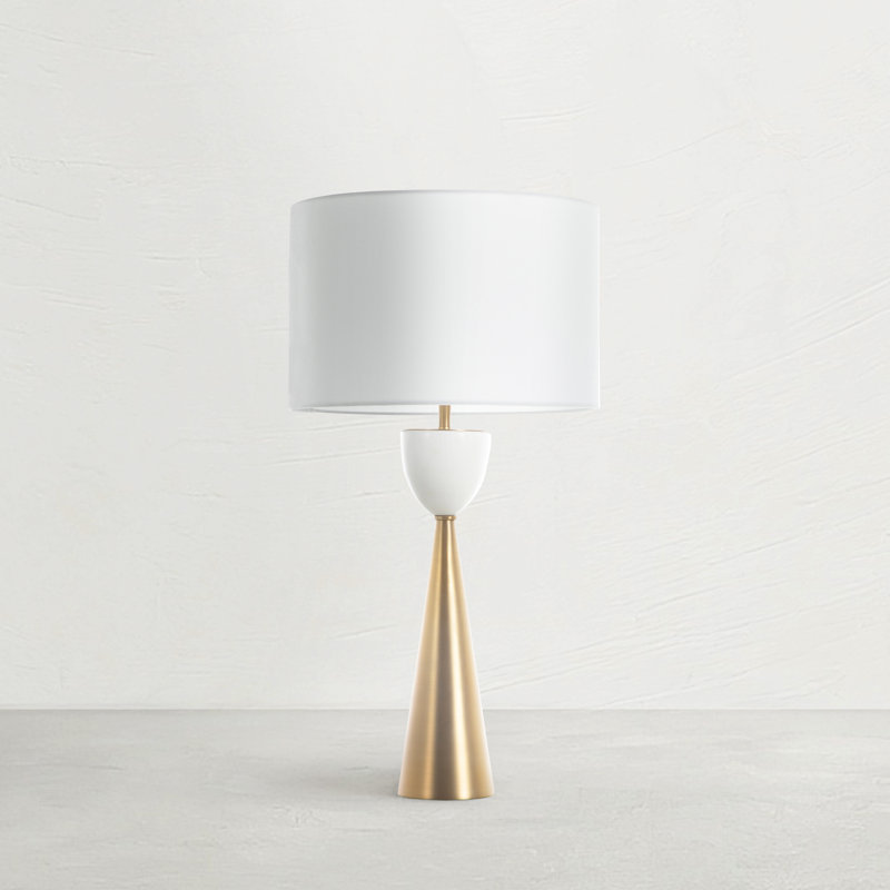 Rome Table Lamp - White, White