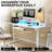 60" Height-Adjustable Standing Desk with Power Outlets & LED Lights-1657191277