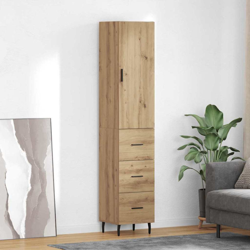 34.5cm Sideboard, Artisan Oak