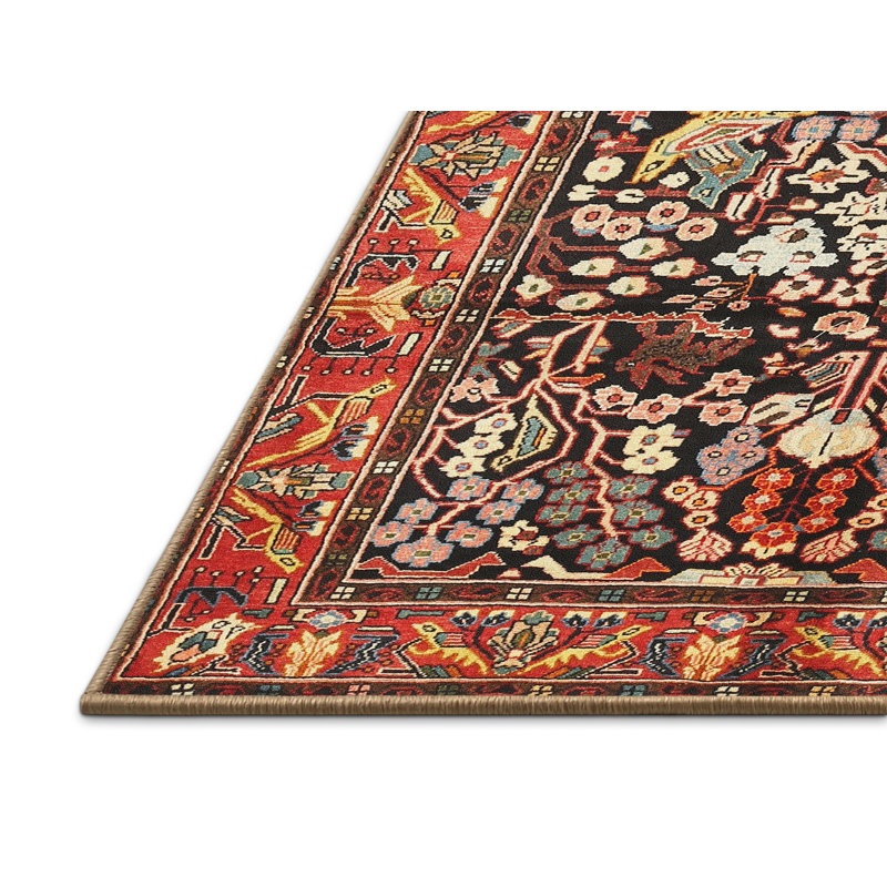 Tapis rouge à motif sud-ouest, Rectangle 5 pi x 7 pi