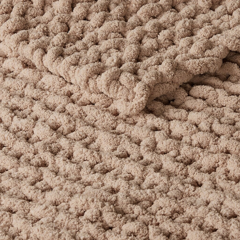 Dreher Hand Woven Throw Blanket, Pink