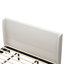 High Headboard Upholstered Bed, King Size Bed Frame, 12-Slat Support, Easy To Assemble-1861529162