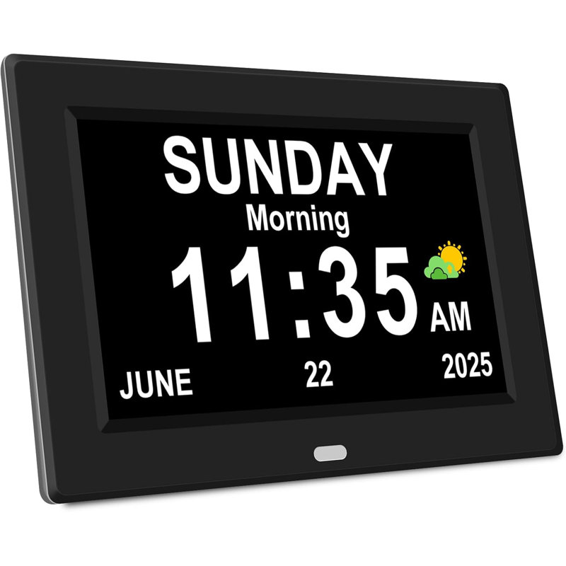 Numerical Plastic / Acrylic Electric Alarm Tabletop Clock Black