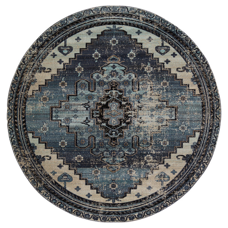 Dorman Geometric Indoor / Outdoor Rug, Runner 2'6" x 8'