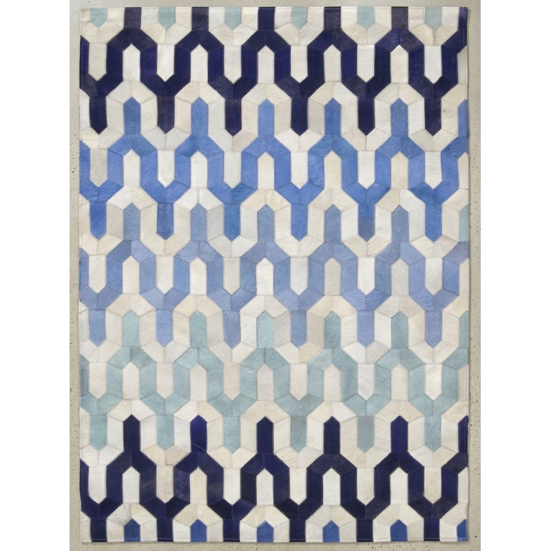 Tapis bleu Yavelyne Abani, 5 pi x 8 pi