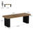 78.74'' Wood Long Computer Desk with Heavy Duty Base