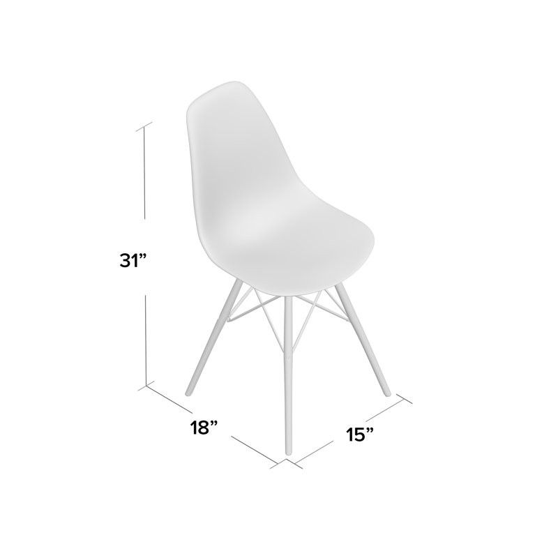 Chaise d'appoint Custer, Transparent / naturel, 4