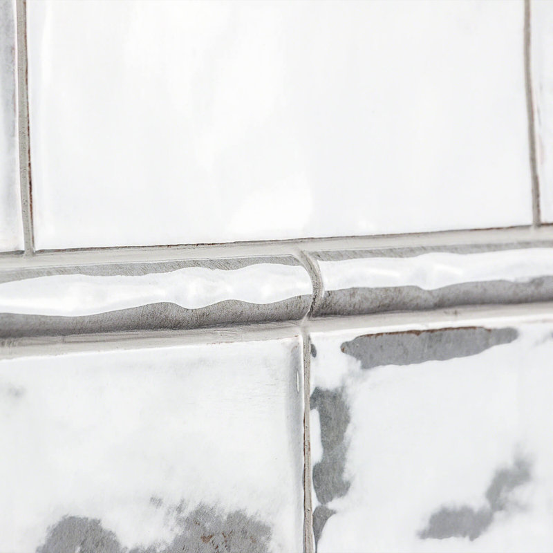 Gray Polished Ceramic Quarter Round Tile Trim 1x12