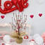 Arbre de table artificiel à baies rouges avec base en toile de jute, baies décoratives rouges pour la Saint-Valentin, décoration d'arbre artificiel pour la fête de la Saint-Valentin-2099154439