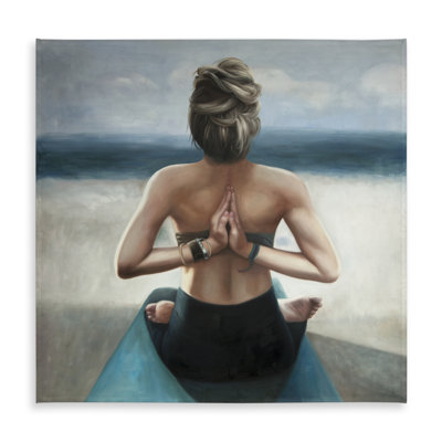 Reverse Prayer Pose Tablecloth - Indoor/Outdoor Home Decor