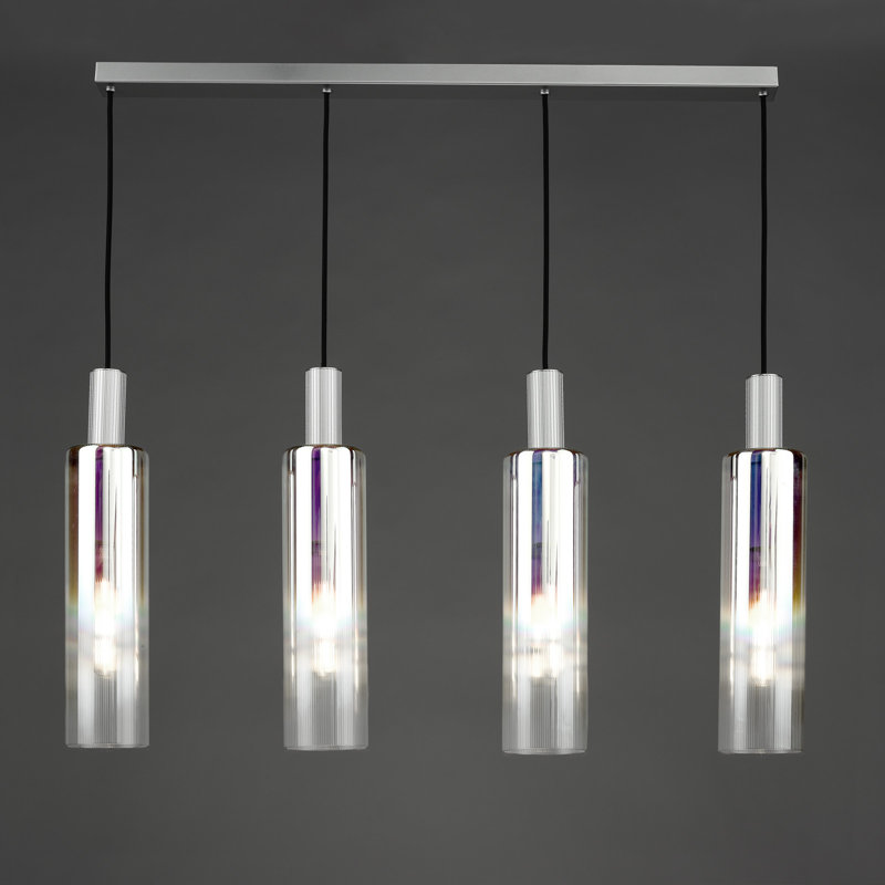 Courtund 4 - Light Pendant, Satin Silver, Iridised