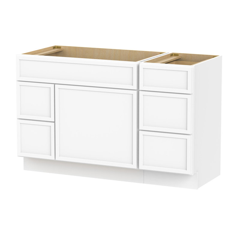 51'' Single Bathroom Vanity Base Only, White