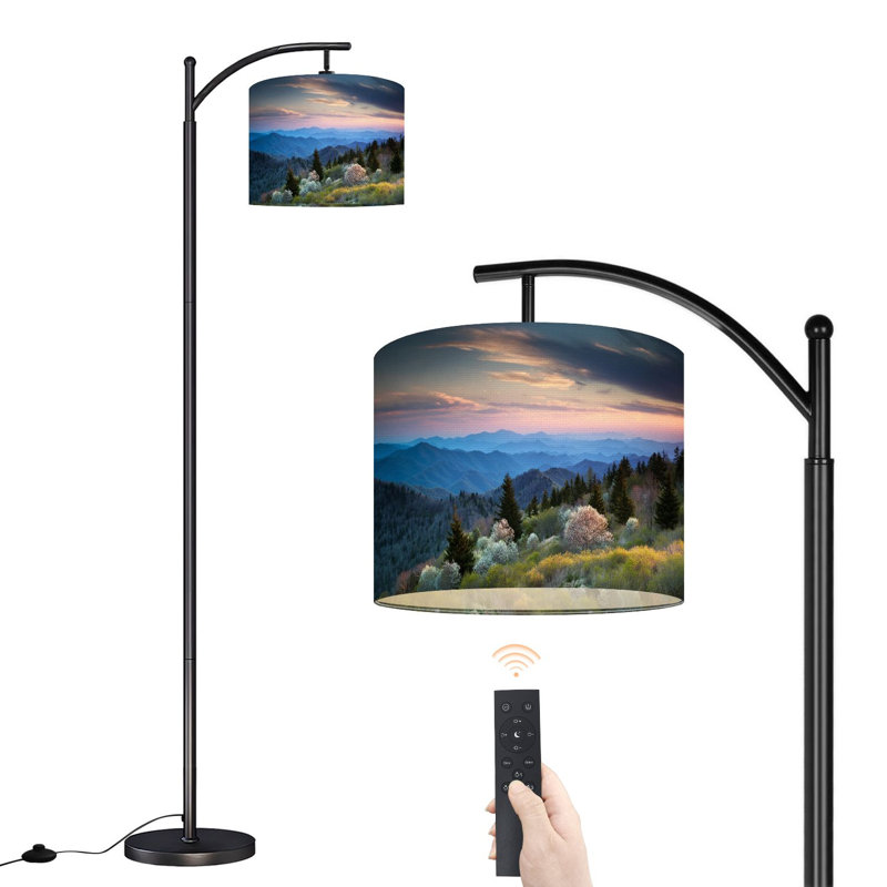 Lampe sur pied avec abat-jour réglable Arc