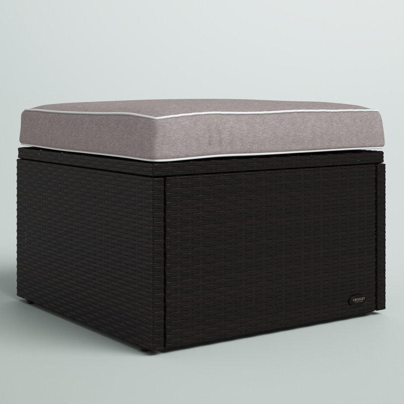 Outdoor Ottoman, Grey