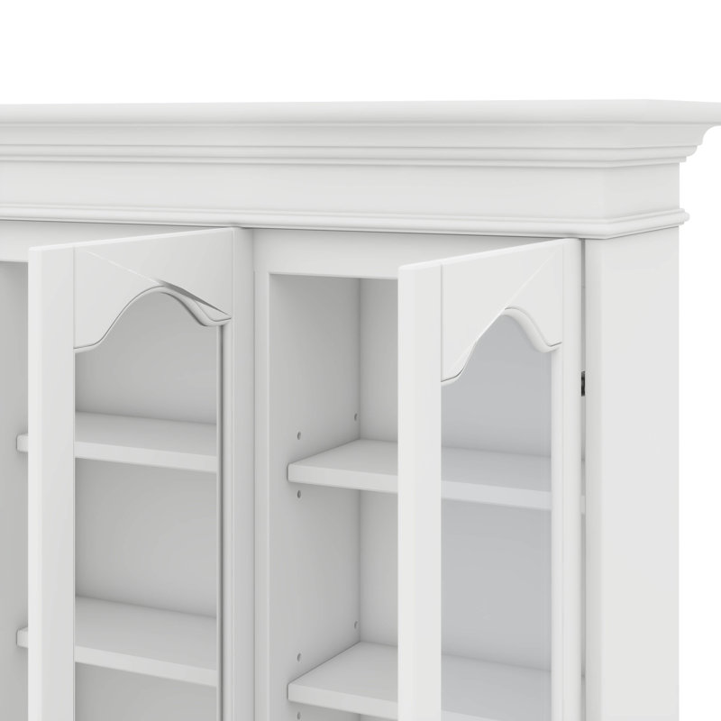 Armoire à pharmacie murale de 40 po avec porte à miroir et système d'étagères en verre