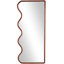 Miroir mural en bois brun