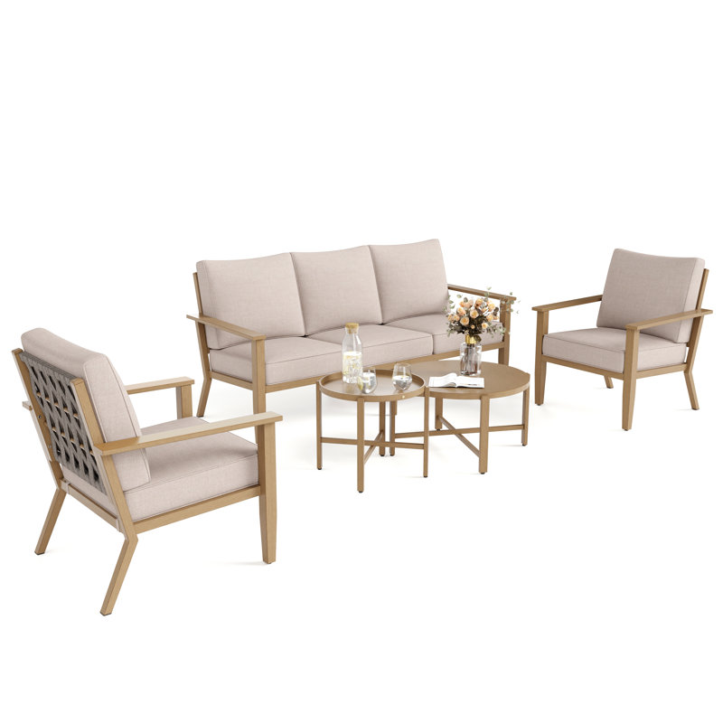 5 - Person Outdoor Seating Group With Cushions