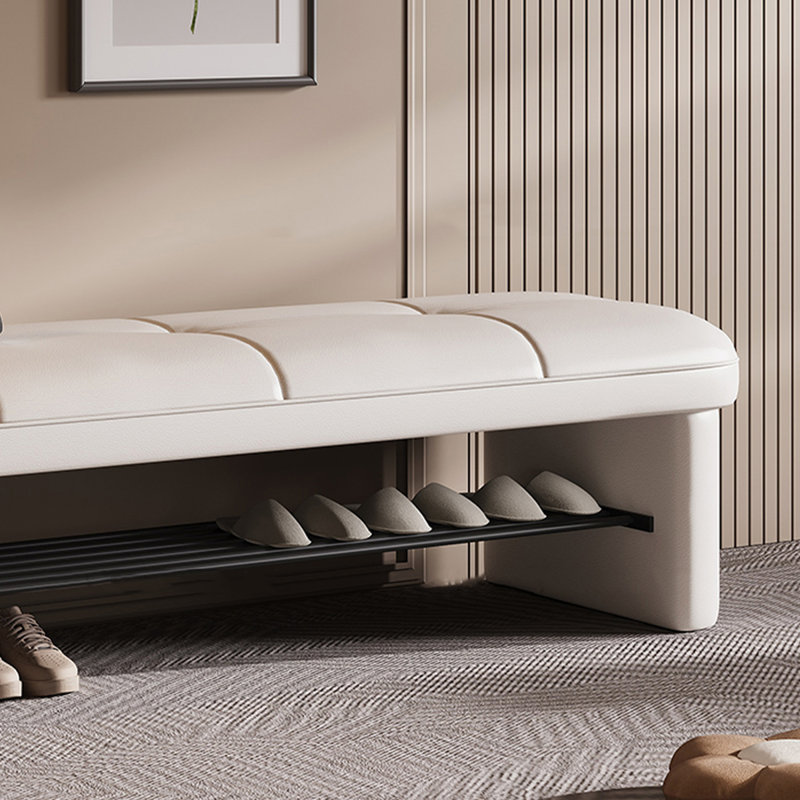 Banc rembourré, Beige