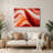 Gradient Abstract 5 Red Metal Wall Art