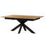 Extendable Solid Oak Pedestal Dining Table-88691702