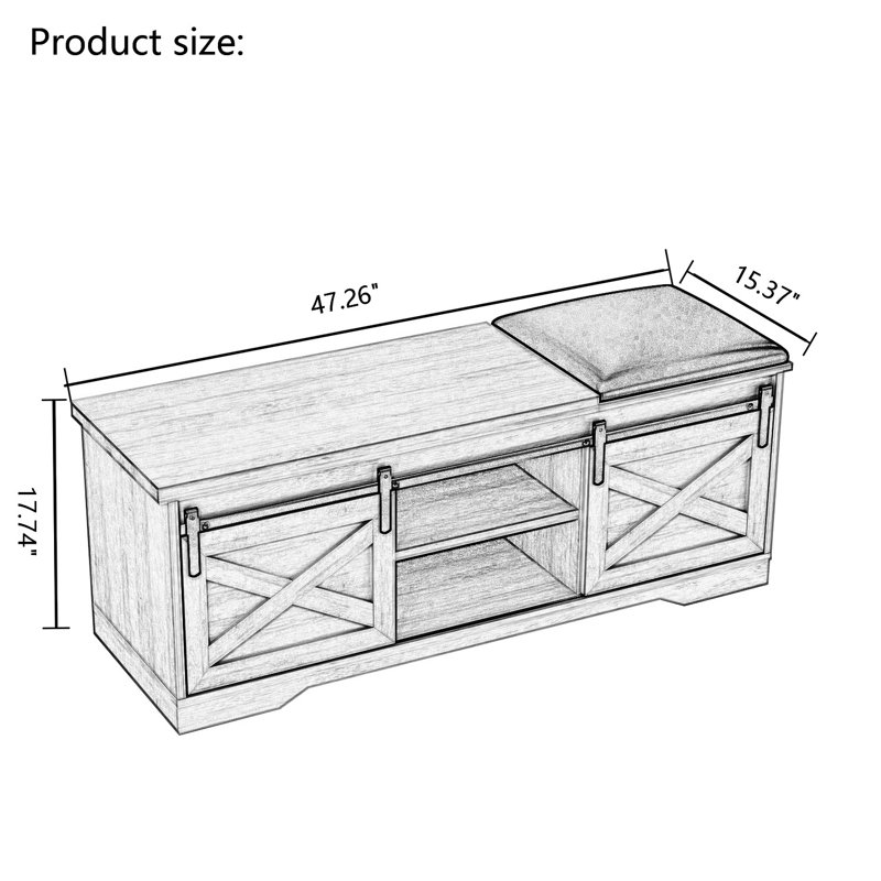 Banc de rangement pour 10 paires de chaussures