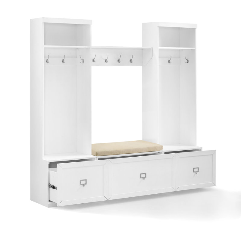 Arbre d'entrée Cresthire avec banc, Blanc