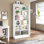 35.4'' W Bookcase, Modern Wood Tall Bookshelf