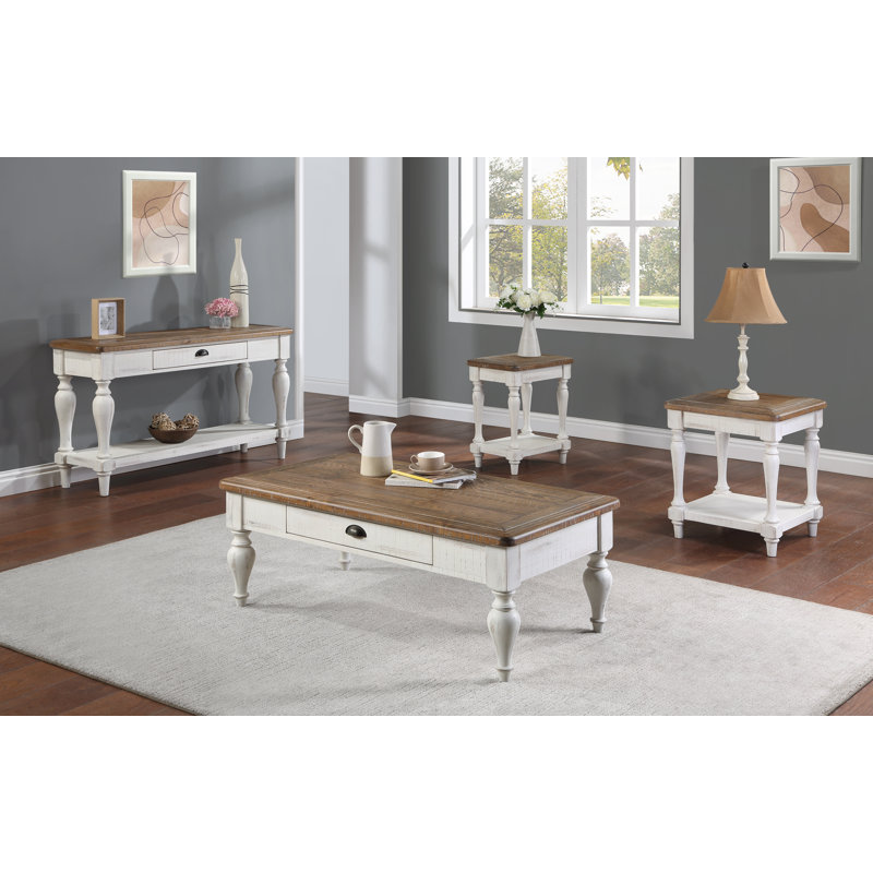 Bellatrix End Table, White