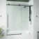 Elan E-Class 56-60" W x 66" H Sliding Frameless Tub Door with 3/8" Clear Glass