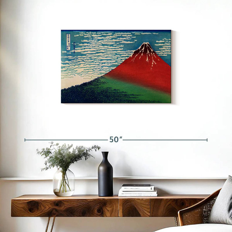 Fuji par temps clair, H 20 po x l 30 po