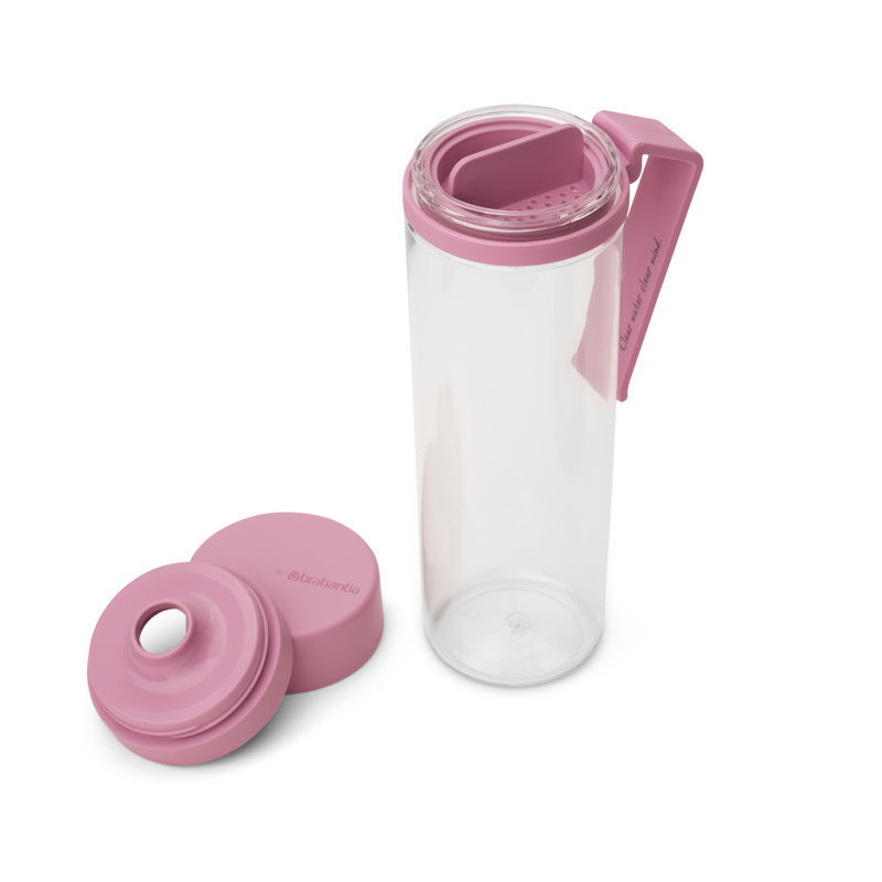 Brabantia Make & Take Water Bottle 0.5L, Lilac Pink
