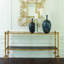 Gold Chiseled Console-Black Granite