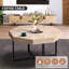 Table basse octogonale en bois avec patchwork de style campagnard 30 pouces-1584109722