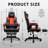 Gaming Chair with Footrest, Ergonomic Chair with Lumbar Support-1988096395