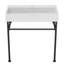 Lavabo de salle de bain console rectangulaire de 29,7 po APRESSHUI-94610253