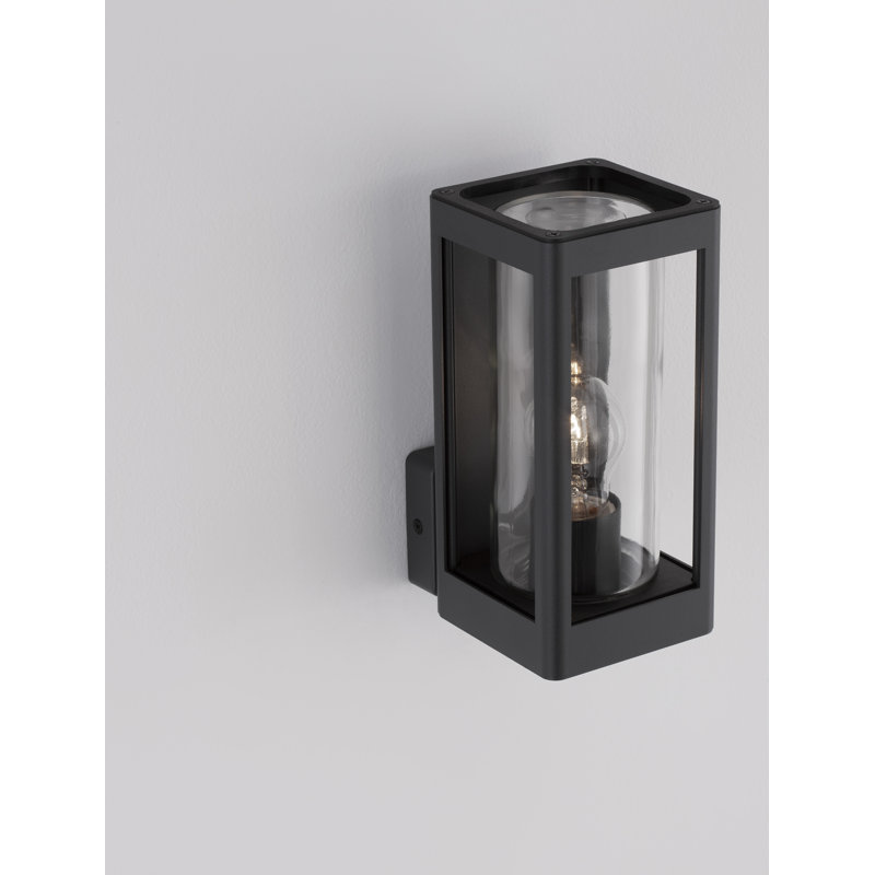 Dark Grey Outdoor Armed Sconce