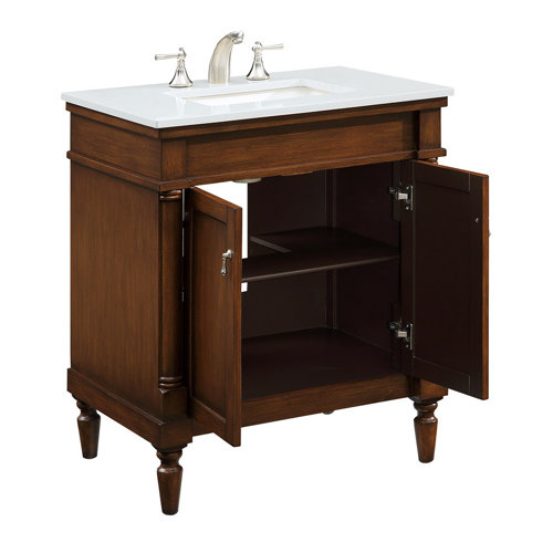 Andover Mills™ Brantley 30'' Single Bathroom Vanity with Top & Reviews ...