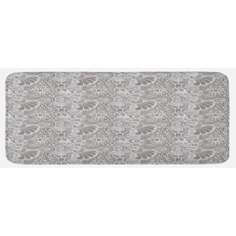 Cottage / Country Floral Synthetic Kitchen Mat