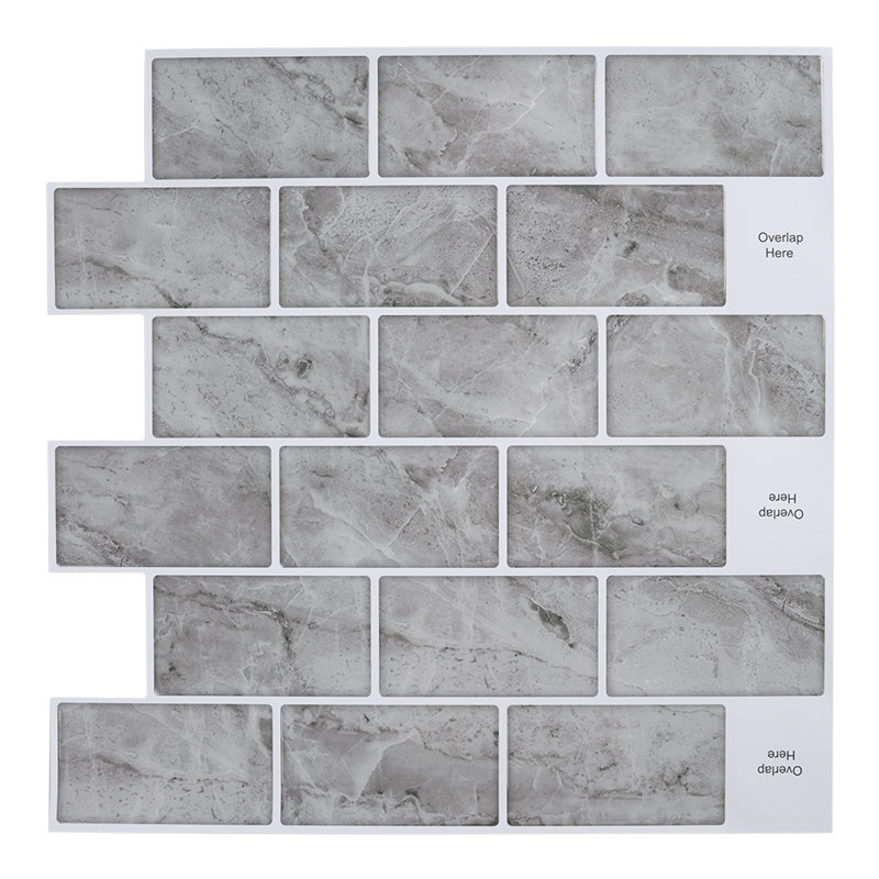 Set of 10 Self-adhesive Wall Tile Stickers