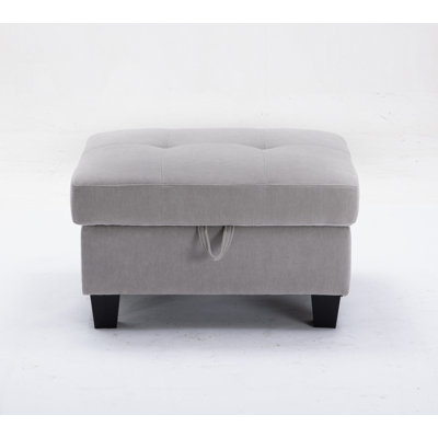 31" Wide Tufted Rectangle Standard Ottoman