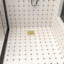 Drain de plancher de douche carré 4 pouces, grille Quadrato-123295532