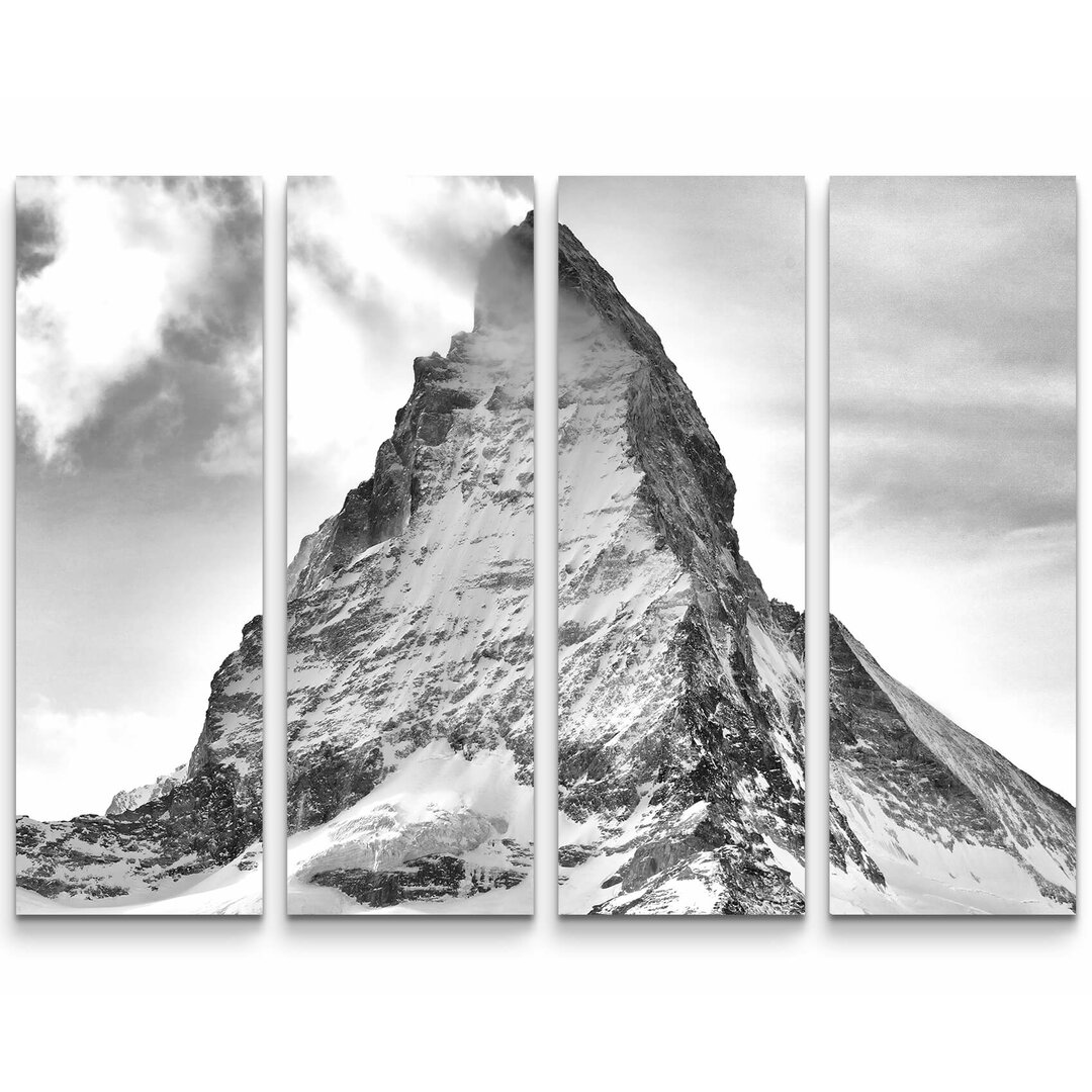 4-tlg. Leinwandbilder-Set Matterhorn