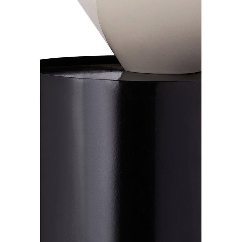 Table de bout cylindrique Damon Aigne, Noir