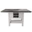 Table antique blanche et grise